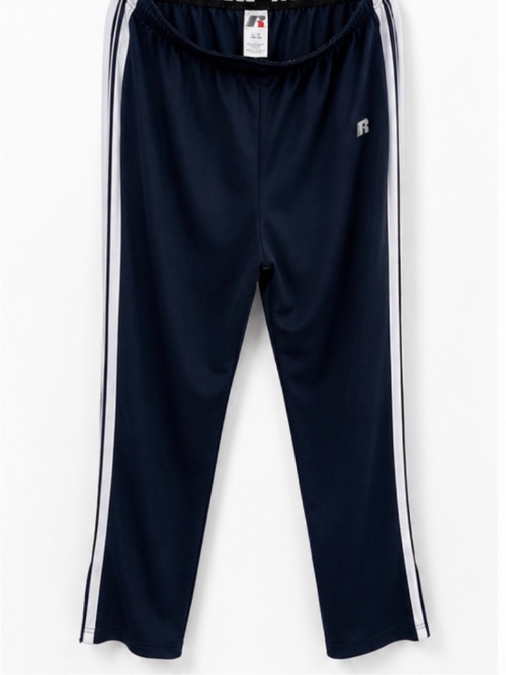 Russell Athletic Power360 Track Pants – Men's Large (36–38) Navy with White Side